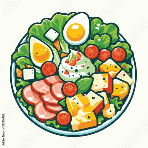 healthy, lunch, food, cheese, meal, lettuce, fresh, salad, green, gourmet, bread, parmesan, delicious, sauce, vegetable, dinner, caesar, bowl, chicken, appetizer, cuisine, dish, crouton, grilled, plat