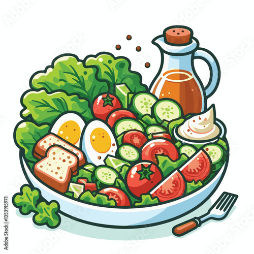 healthy, lunch, food, cheese, meal, lettuce, fresh, salad, green, gourmet, bread, parmesan, delicious, sauce, vegetable, dinner, caesar, bowl, chicken, appetizer, cuisine, dish, crouton, grilled, plat