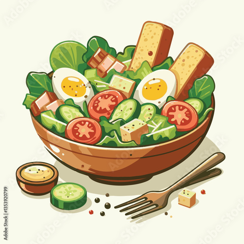 healthy, lunch, food, cheese, meal, lettuce, fresh, salad, green, gourmet, bread, parmesan, delicious, sauce, vegetable, dinner, caesar, bowl, chicken, appetizer, cuisine, dish, crouton, grilled, plat