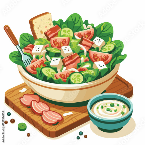 healthy, lunch, food, cheese, meal, lettuce, fresh, salad, green, gourmet, bread, parmesan, delicious, sauce, vegetable, dinner, caesar, bowl, chicken, appetizer, cuisine, dish, crouton, grilled, plat