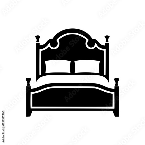 bed with pillows