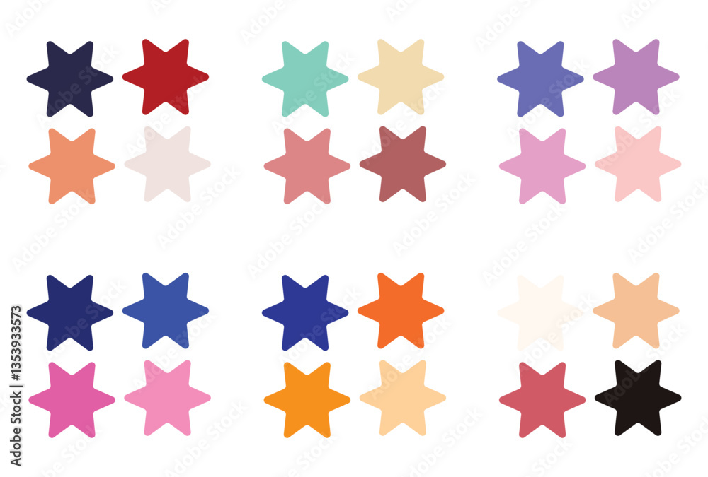 Obraz premium Abstract color palette Color swatches