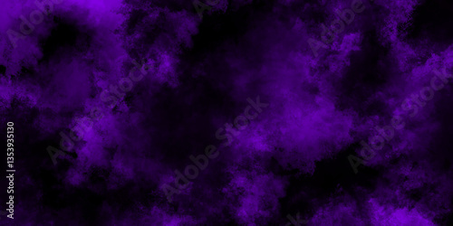 Abstract background with Scary purple and black horror background. Textured Smoke. Old vintage retro purple background texture. Abstract Watercolor grunge background painting. vector illustration.	