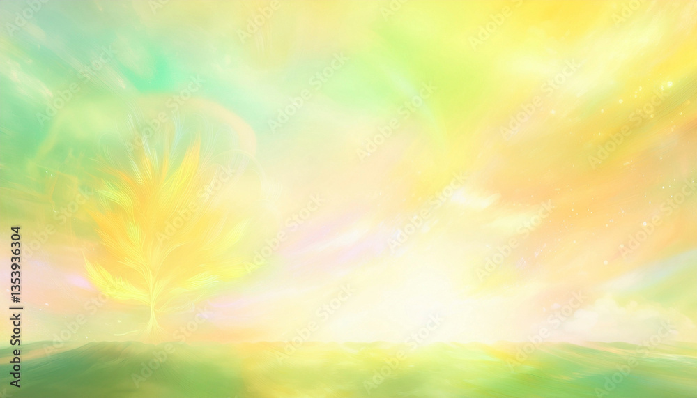 Obraz premium Abstract Yellow & Green Background