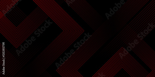 Abstract beautiful perfect random red lines background. abstract red lines with black background creative geometric triangle shape. perfect random abstract line background. Vector illustration.	