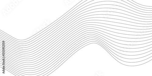 Abstract Gradient Wave Design – Minimalist Flowing Lines in Soft green. Modern colorful flowing wave lines and glowing moving lines. Wave modern stream transparent background