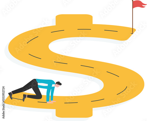 Financial navigation. Path to financial success. Earning extra income

