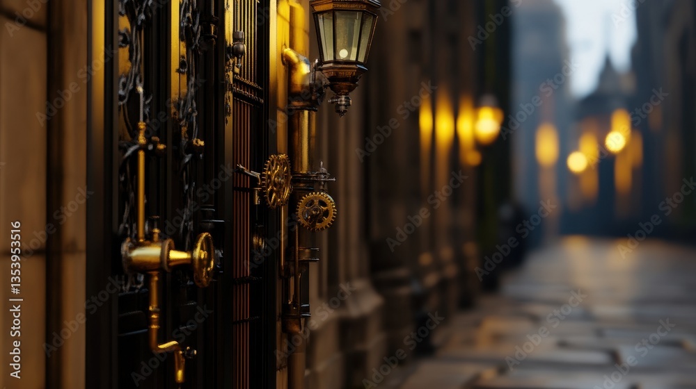 Steampunk-Inspired Tiny House with Intricate Brass Pipes and Gears: A Unique Blend of Fantasy and Functionality Steampunk-Inspired Tiny House with Intricate Brass Pipes and Gears: A Unique Blend of Fantasy and Functionality