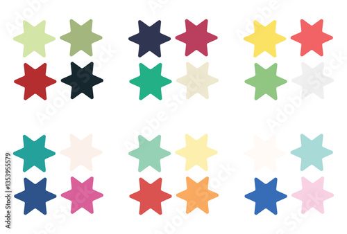 Abstract color palette Color swatches	