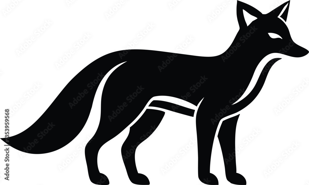 Fototapeta premium fox vector icon.eps
