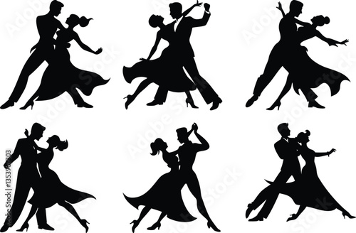 dancing couple set