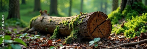 Wallpaper Mural Decaying log in the forest, decay, natural Torontodigital.ca