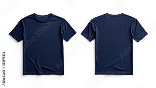 Navy Blue T-Shirt Mockup