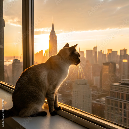 cat on the roof of the house