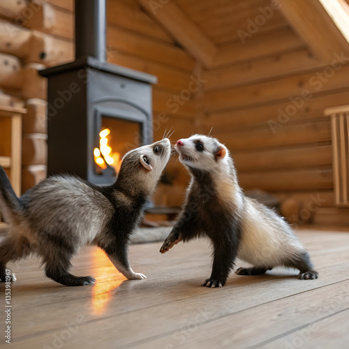ferret on the ground
