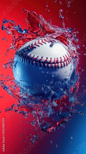 Wallpaper Mural Baseball player hitting ball with baseball and glass of beer,Slow motion Baseball ball flying with stadium background concept of strength,home run,baseball field with grandstand. Torontodigital.ca