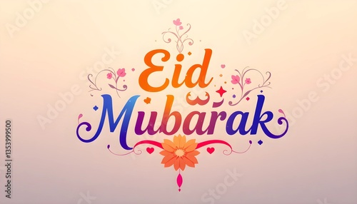 Colorful and artistic calligraphy of 