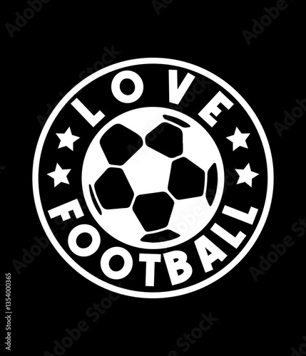 Love football - Custom Printable Design Cut File for Cricut and Silhouette – Instant Download for DIY Projects