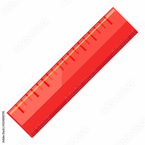 transparent ruler with precise measurements 