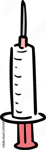 Illustration of syringe
