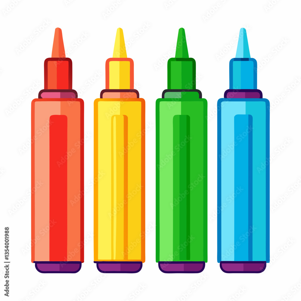 colorful highlighter set with chisel tips colorful highlighter set with chisel tips