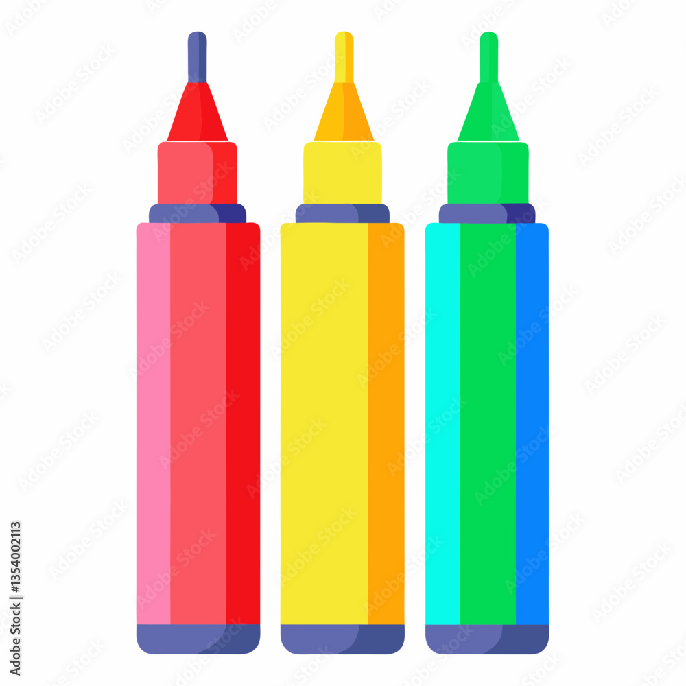 colorful highlighter set with chisel tips colorful highlighter set with chisel tips