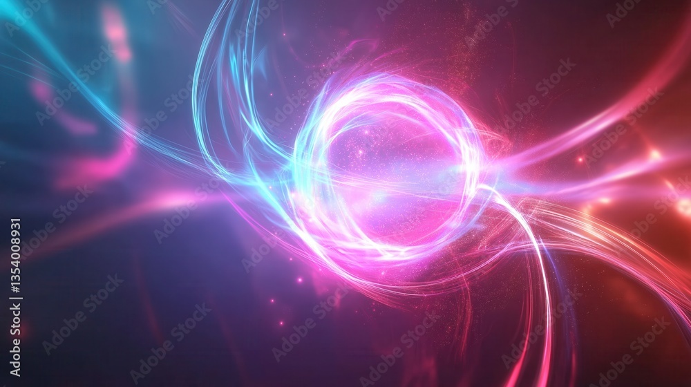abstract glowing energy and light patterns in vibrant colors. The image evokes a sense of cosmic energy, interstellar travel, or technological innovation abstract glowing energy and light patterns in vibrant colors. The image evokes a sense of cosmic energy, interstellar travel, or technological innovation