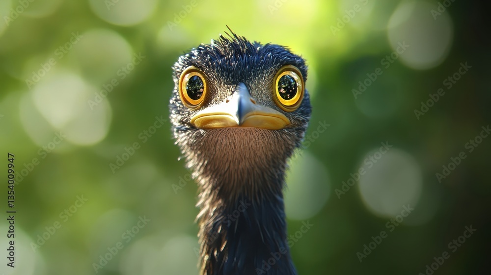 curious bird portrait close up of a bird with big eyes curious bird portrait close up of a bird with big eyes