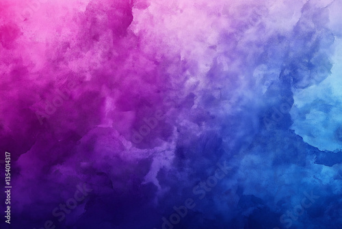 Digital Watercolor Gradient Background in Deep Purple to Blue with Marble Texture