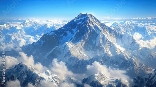 Mountain Peaks - Towering mountain peaks covered in snow or rocky terrains, perfect for adventure, exploration, and nature photography.