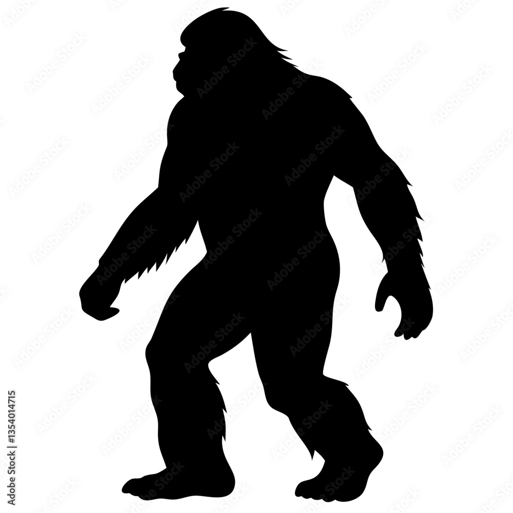 Fototapeta premium Bigfoot silhouette