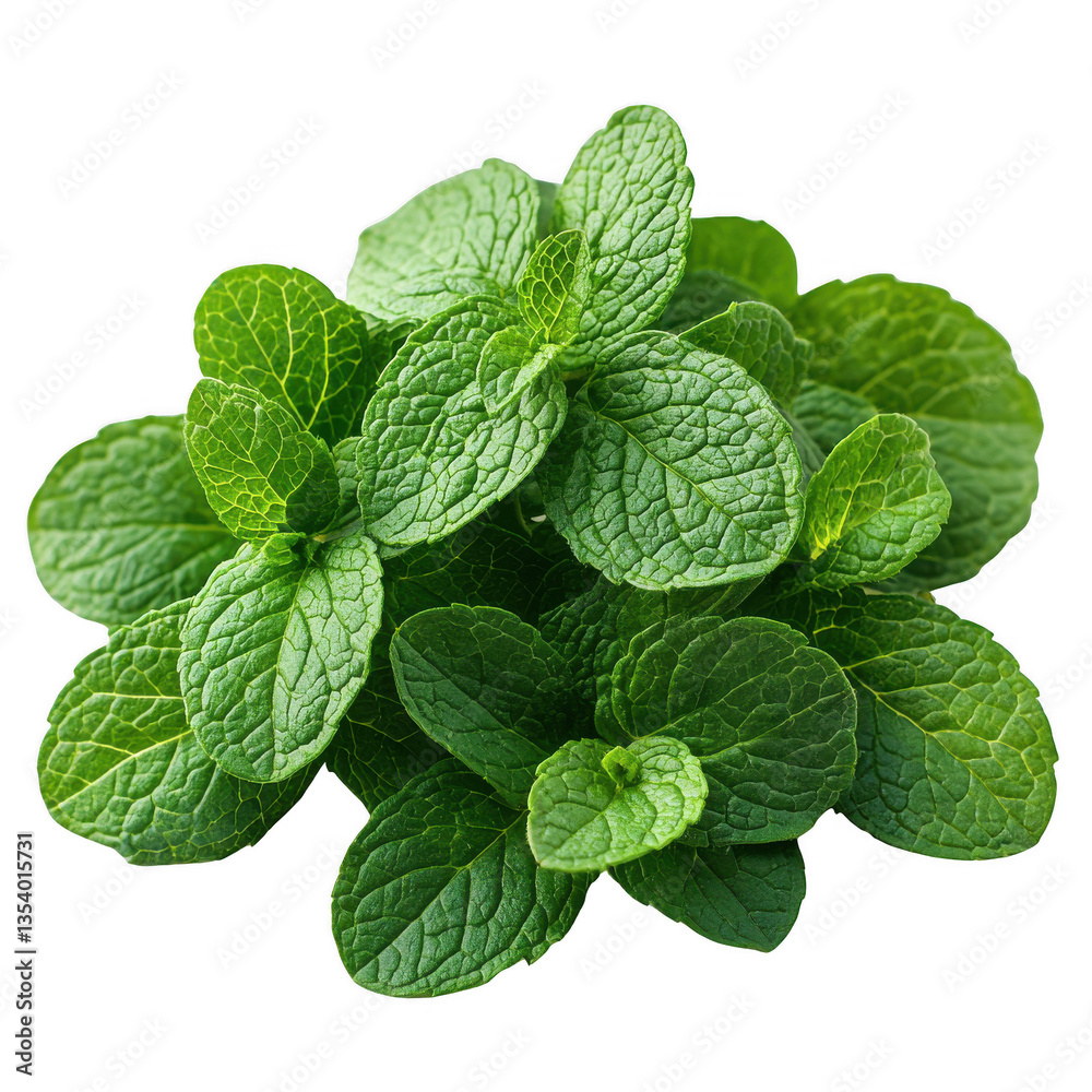 Mint Leaves isolated on transparent background PNG Mint Leaves isolated on transparent background PNG