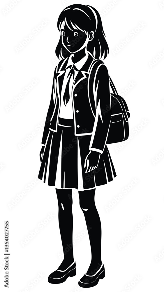 Back To School silhouette vector illustration Back To School silhouette vector illustration