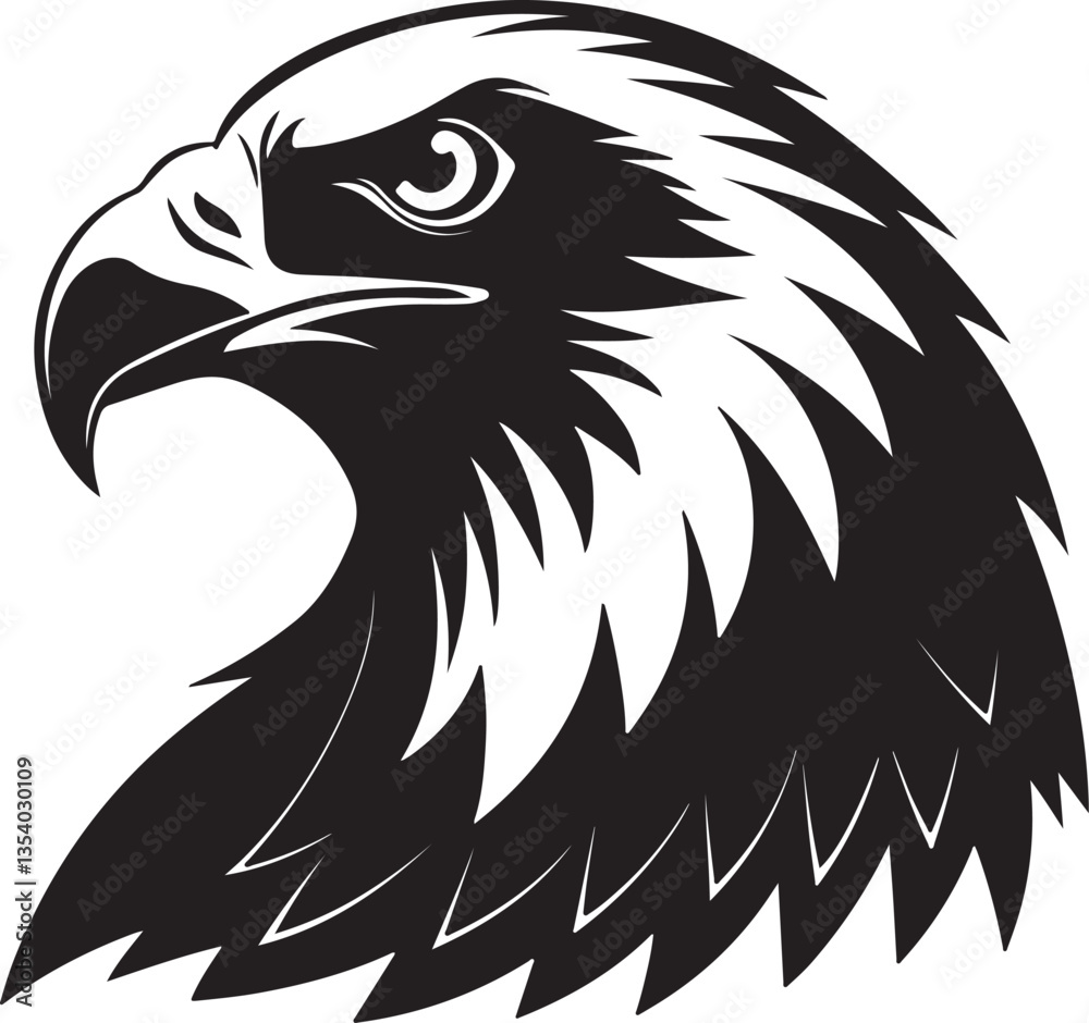 Obraz premium eagle head vector