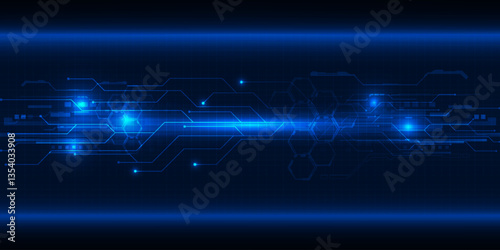 Digital circuit grid line patterns with glowing effect hi tech technology background.Digital tech concept.