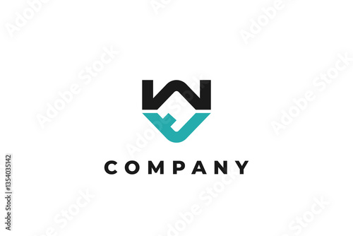 letter mt or tm abstract modern business logo