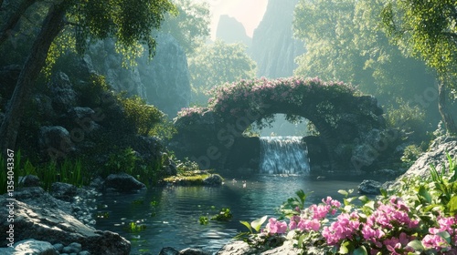 Fantasy natural environment. photo