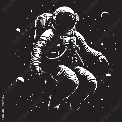Astronaut Silhouette Vector Bundle