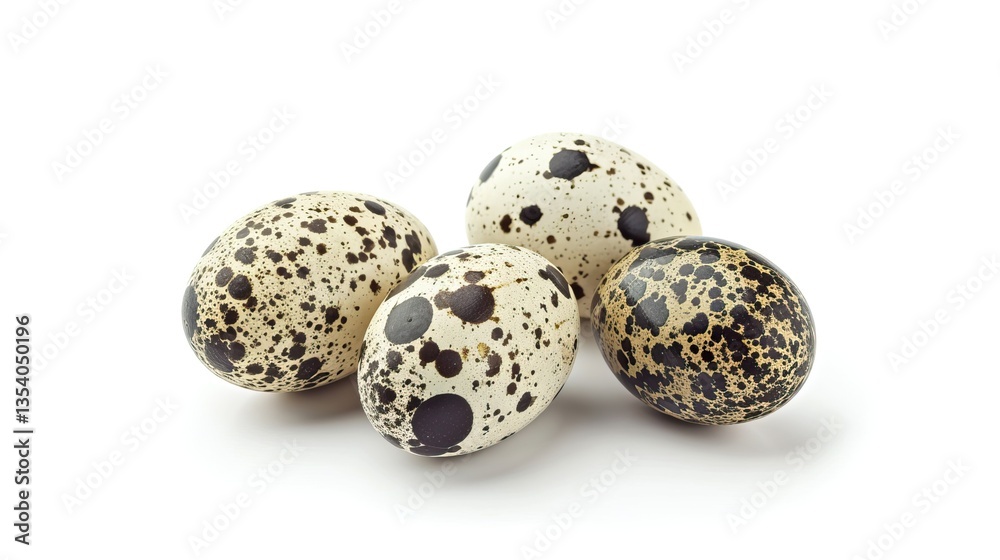Quail Egg view isolated on white background , showing very clear view Quail Egg view isolated on white background , showing very clear view