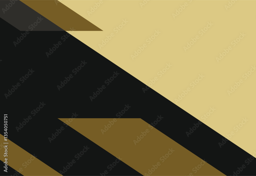 Black and gold geometric background. Vector illustration for your graphic design.
