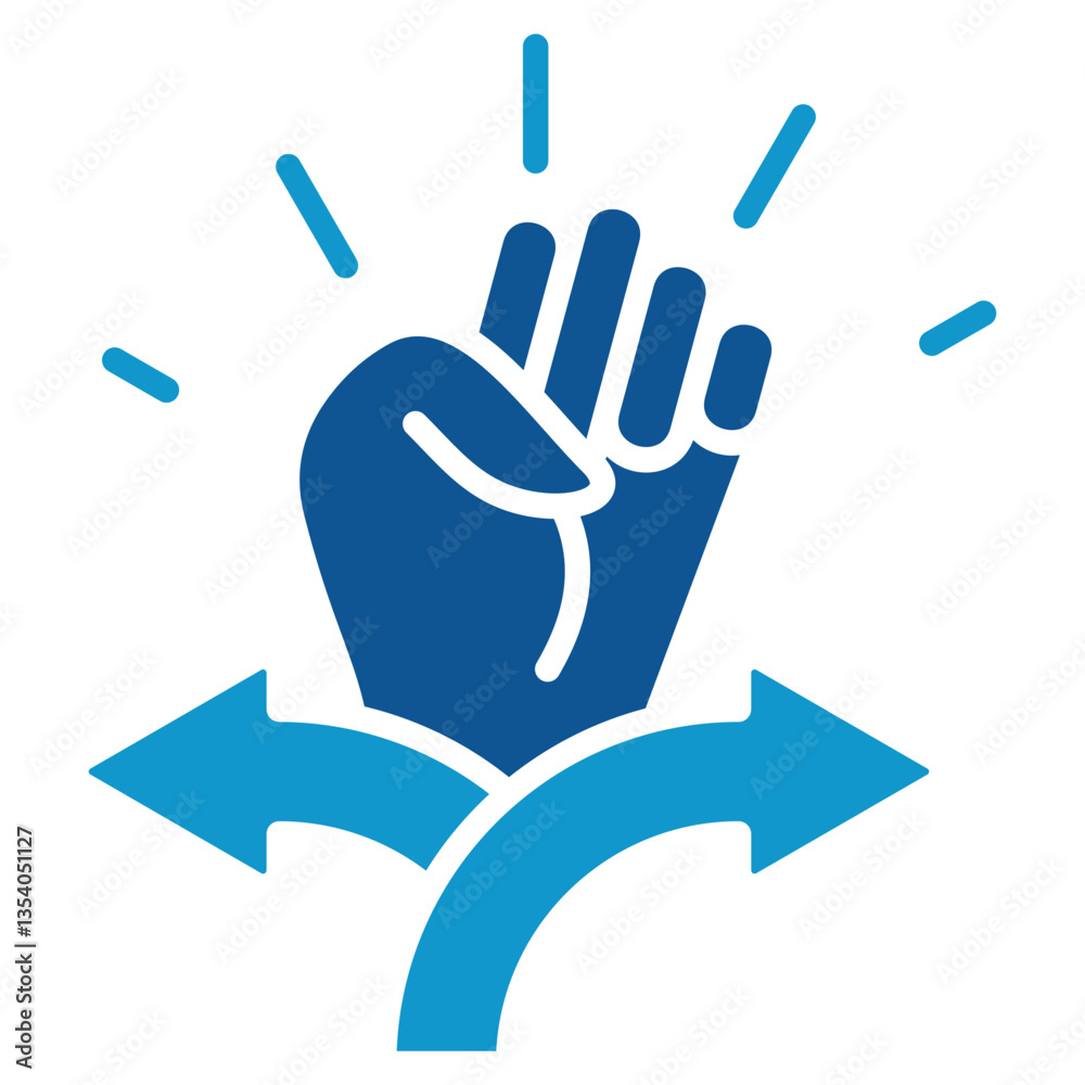 Fototapeta premium Decision Support Icon