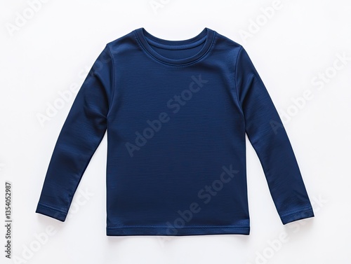 Navy Blue Long Sleeve Child's T-shirt photo