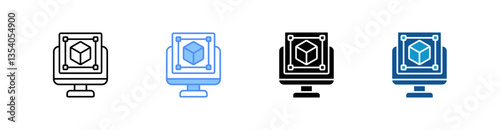 Modeling Multi Style Icon Sheet