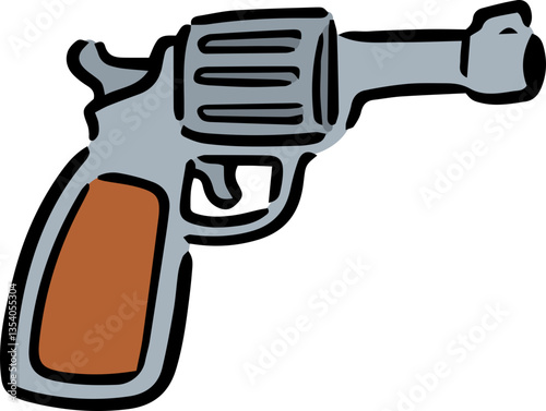 Illustration of gun