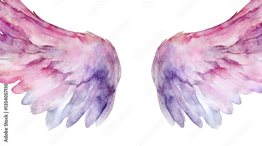 Fototapeta premium angel wings isolated on white background