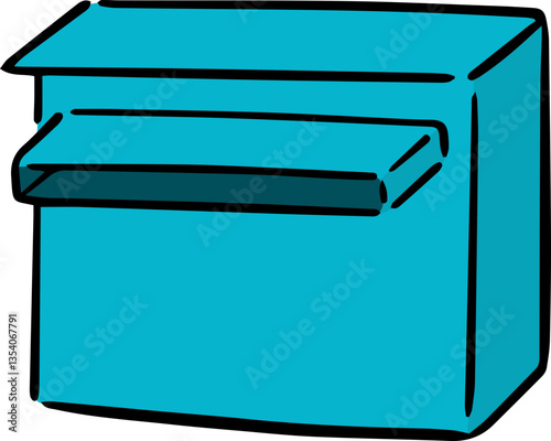 Illustration of postbox