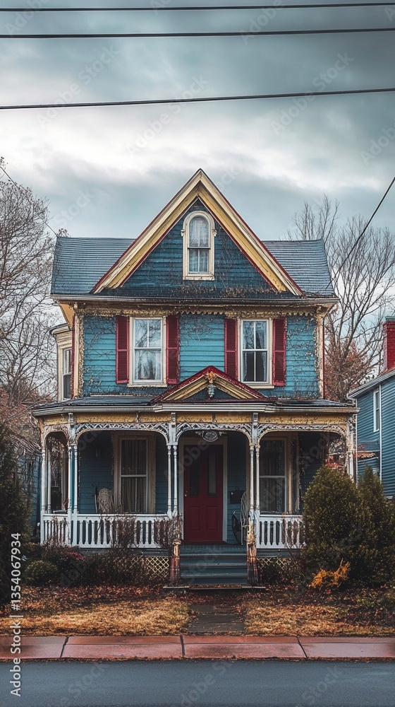 Obraz premium A small town where real estate contracts are written in riddles and dreams come true in unexpected ways.