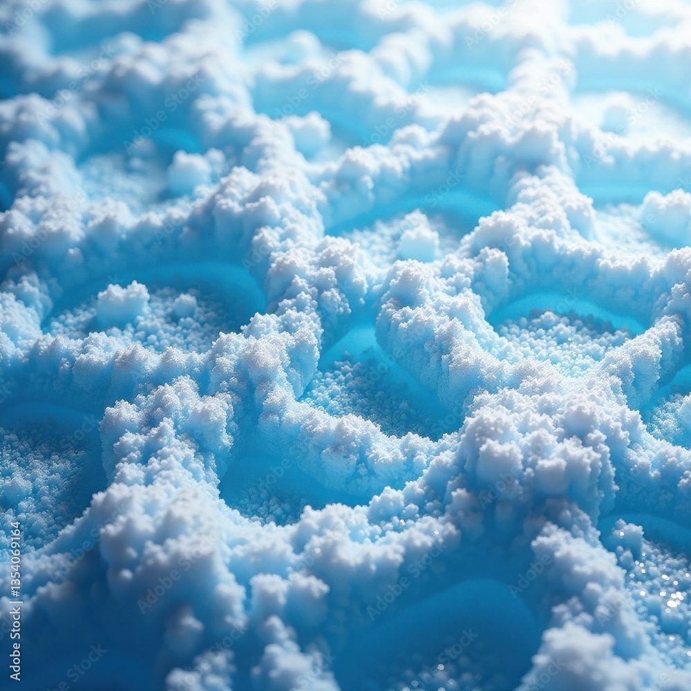 Frosty geometric shapes in the ice, frozen, winter Frosty geometric shapes in the ice, frozen, winter