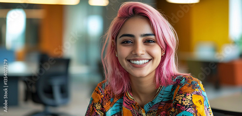 portrait of a young woman in the city