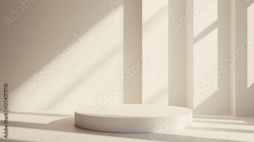 beige, gold tone color background with small podium, 골드, 베이지, 화이트, 단상, 포디움 07